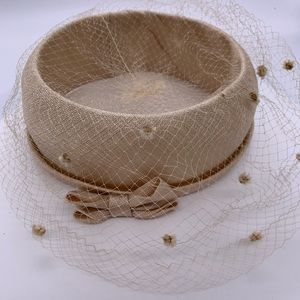 50s Vintage Headpiece Pill Hat